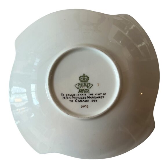 RARE - Princess Margaret Commemorative Canada Plate - Aynsley Bone China - Picture 5 of 6